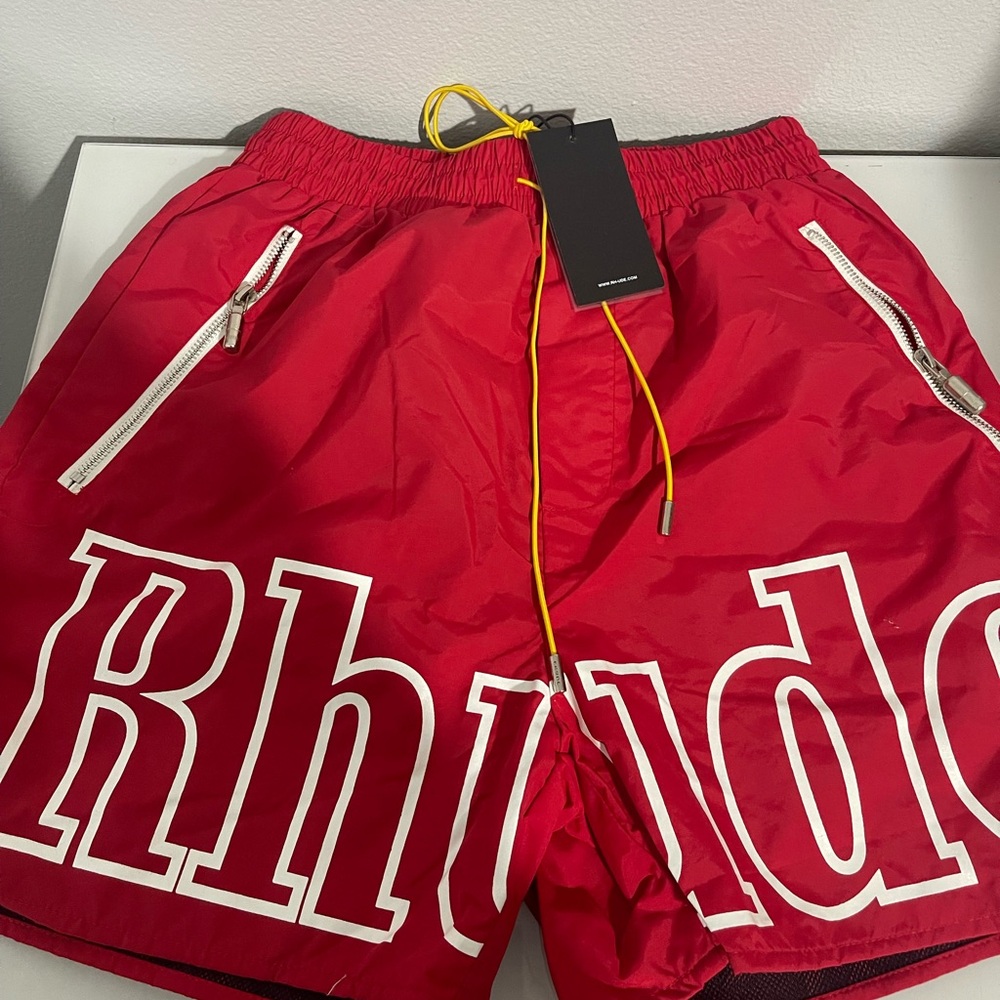 Rhude Red Swim Shorts